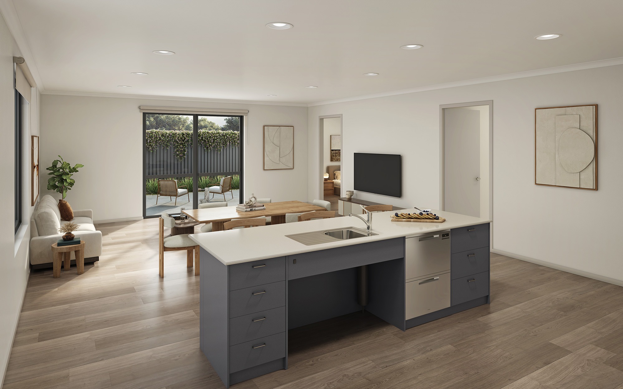 02 fletcher street moorabbin open plan living dining kitchen